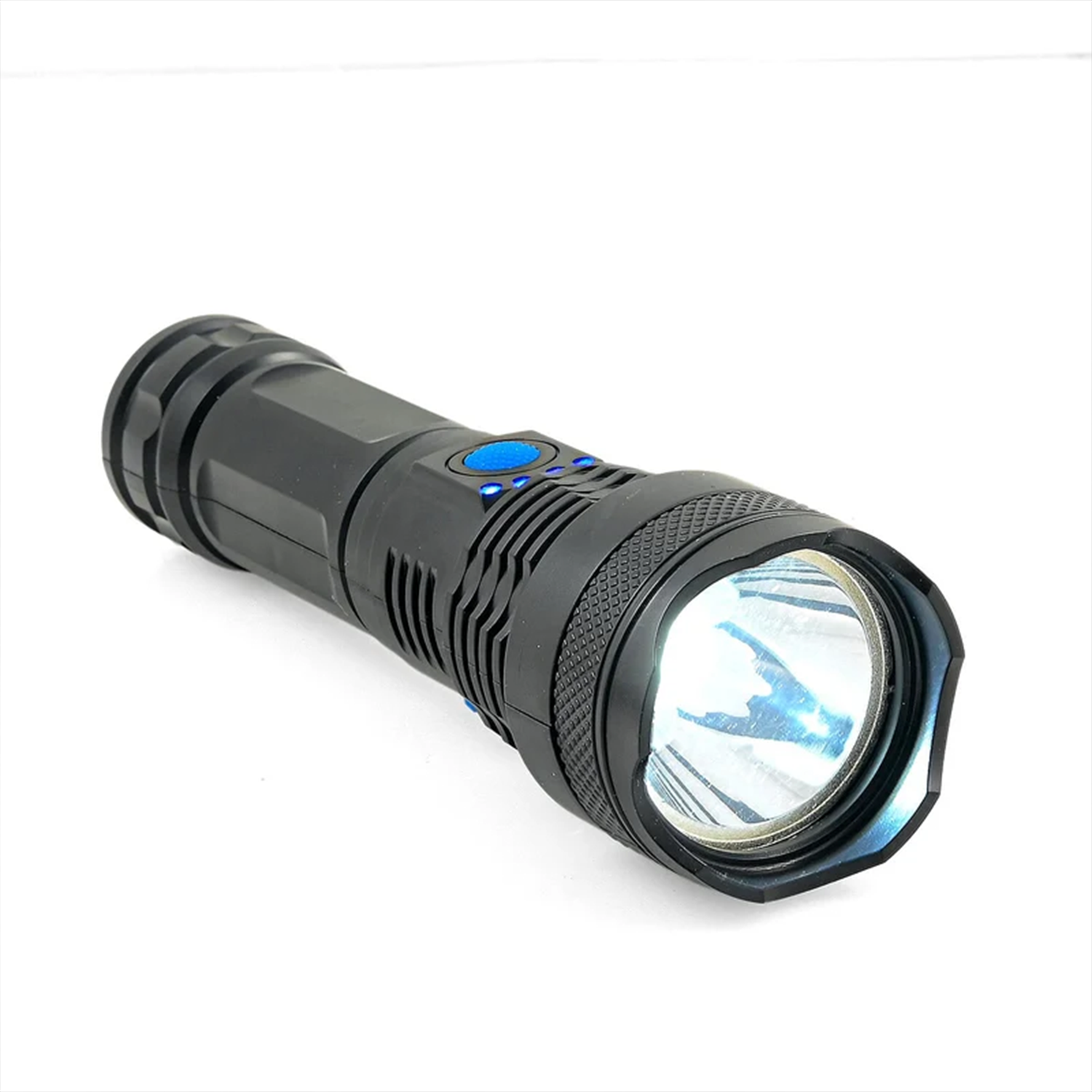 LED Flashlight 800 Lumen Beam USB‑C Rechargeable Anti‑Slip Grip